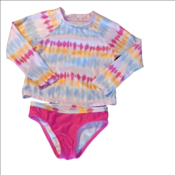 WONDER NATION, TWO PIECE, LONG SLEEVE, BATHING SUIT SIZE 2T. - Picture 1 of 9